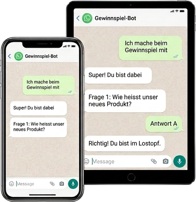 WhatsApp-Gewinnspiel