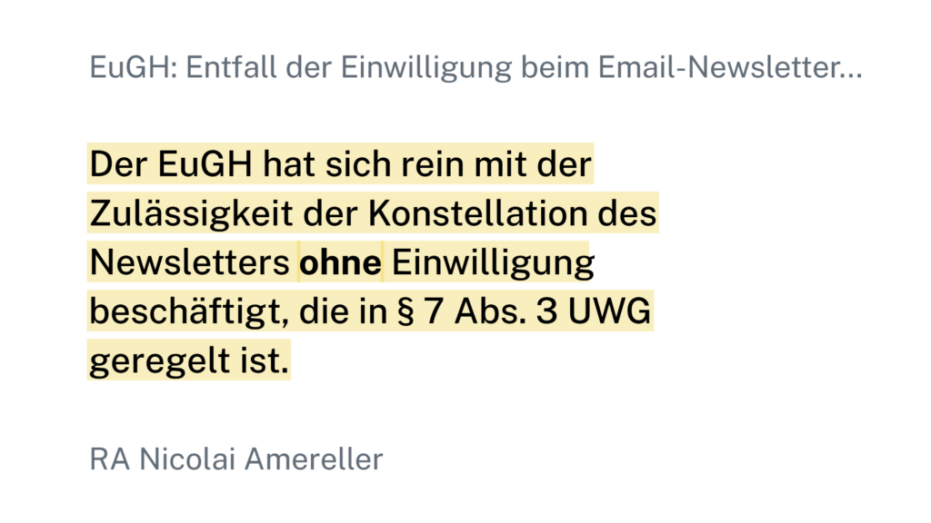 Double-Opt-In: Worum es eigentlich ging. Quelle: IT-Recht Kanzlei München